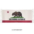 画像1: CALIFORNIA REPUBLIC キッチンマット コットン アメリカン ロングマット フロアマット インテリア マット アメリカン雑貨 アメカジ リビング キッチン 雑貨 生活雑貨 洗面所 マット (1)